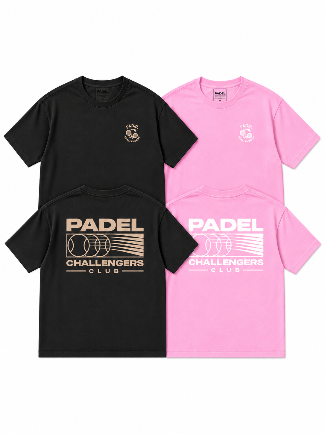 T-SHIRT BUNDLE ANTHRAZITE/PINK